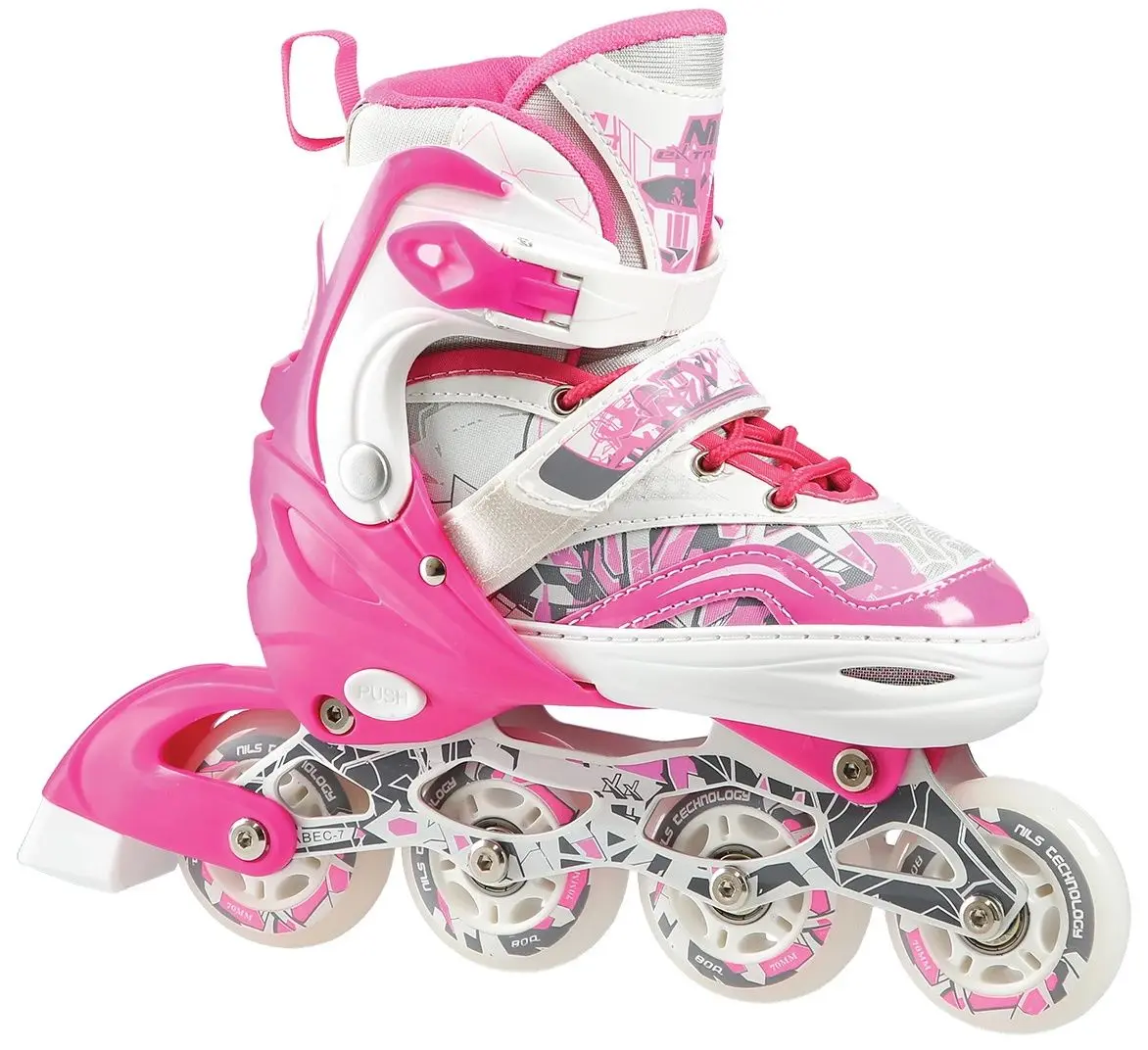 Роликовые коньки Nils Extreme 2in1 NF10927 39-42 (Dark Pink)