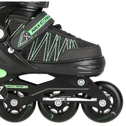 Роликовые коньки Nils Extreme 2in1 NH11912 31-34 (Black/Green) Thumb