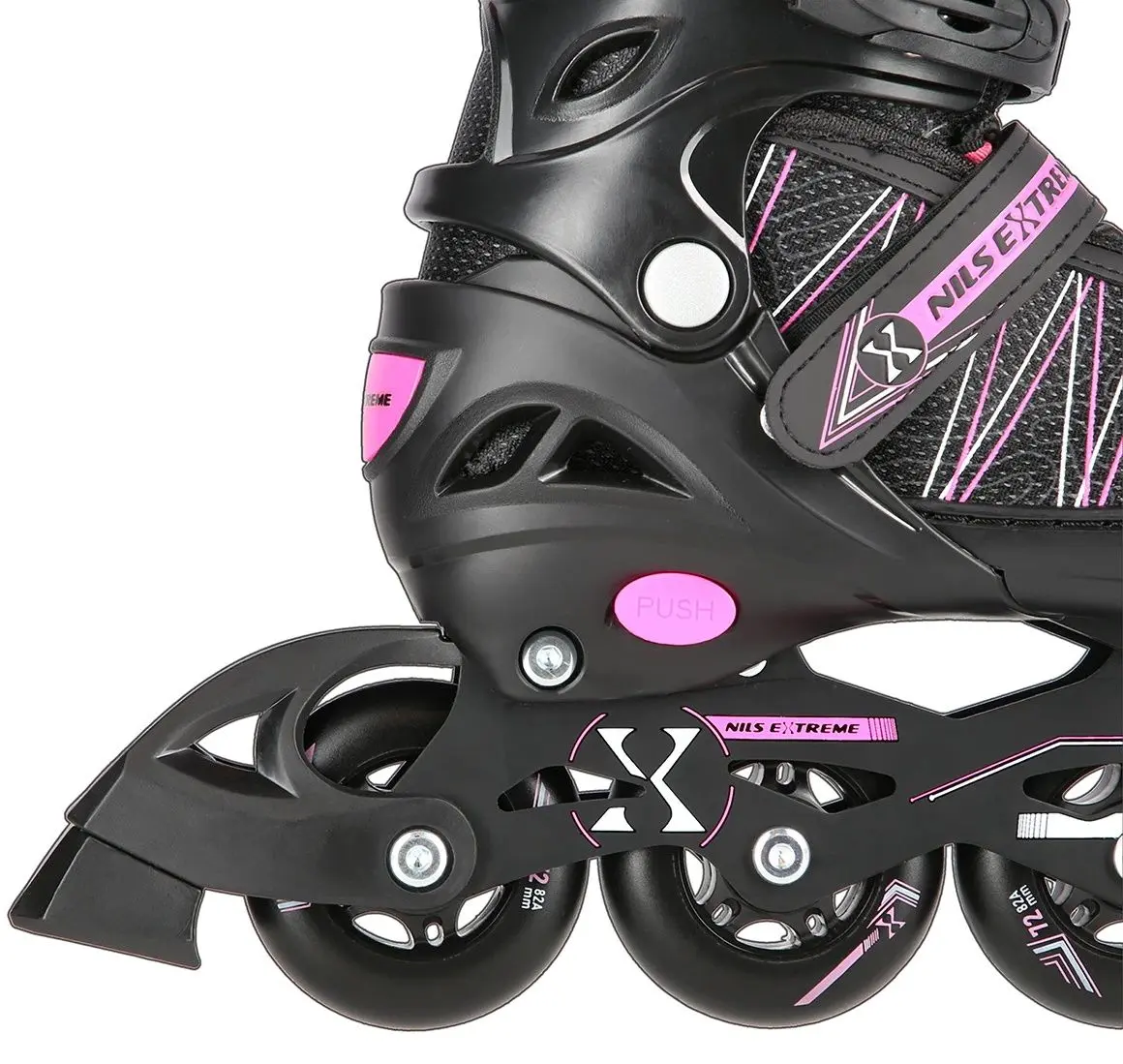 Patine cu rotile Nils Extreme 2in1 NH11912 39-42 (Black/Pink)