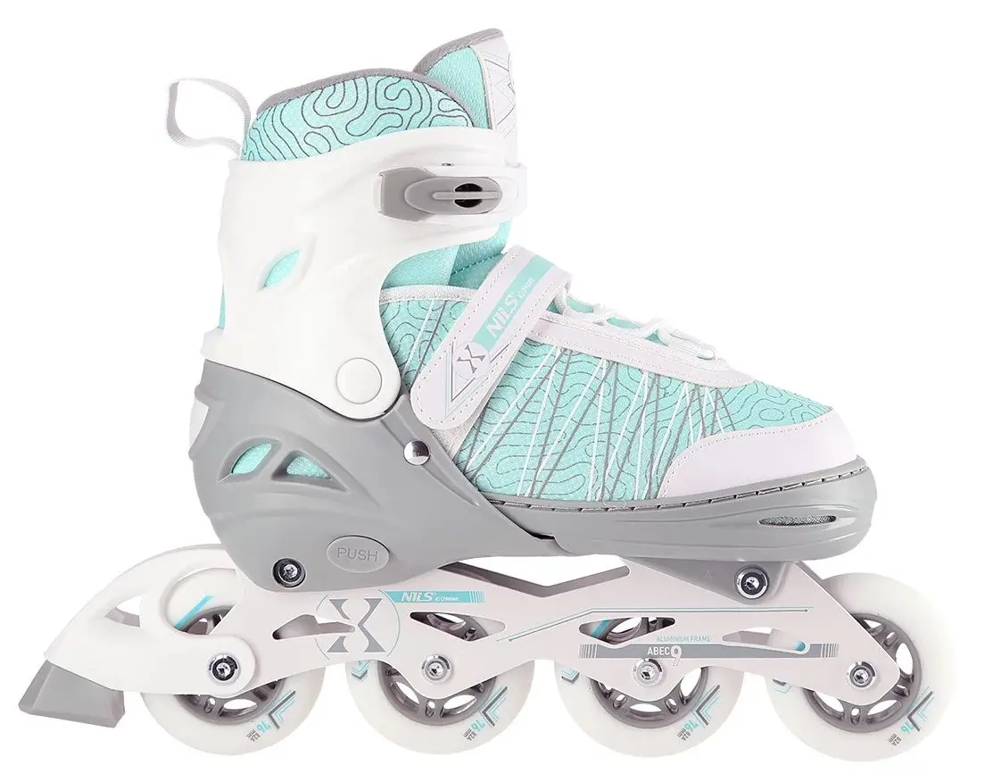 Patine cu rotile Nils Extreme 2in1 NH11912A 31-34 (White/Mint)