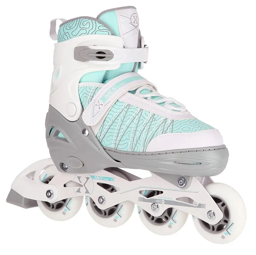 Patine cu rotile Nils Extreme 2in1 NH11912A 31-34 (White/Mint)