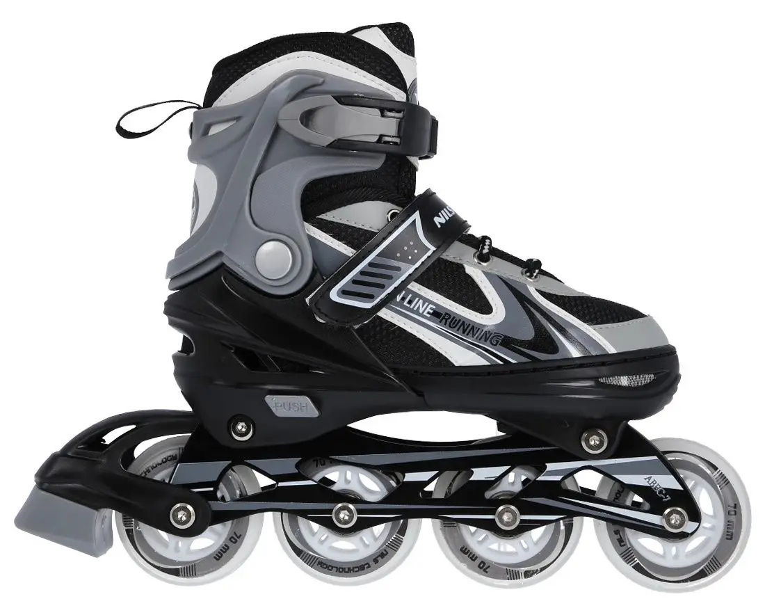 Роликовые коньки Nils Extreme 2in1 NH18188 29-33 (Black/Grey) - 3