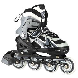 Роликовые коньки Nils Extreme 2in1 NH18188 29-33 (Black/Grey)