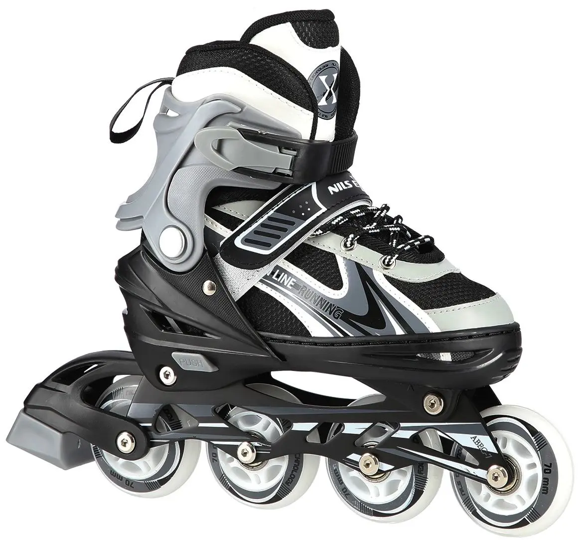 Роликовые коньки Nils Extreme 2in1 NH18188 29-33 (Black/Grey)