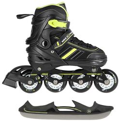 Patine cu rotile Nils Extreme 2in1 NH18191 34-38 (Black/Lime) Thumb