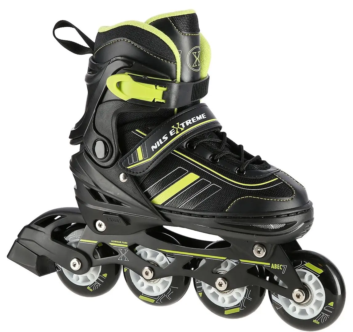 Patine cu rotile Nils Extreme 2in1 NH18191 34-38 (Black/Lime)