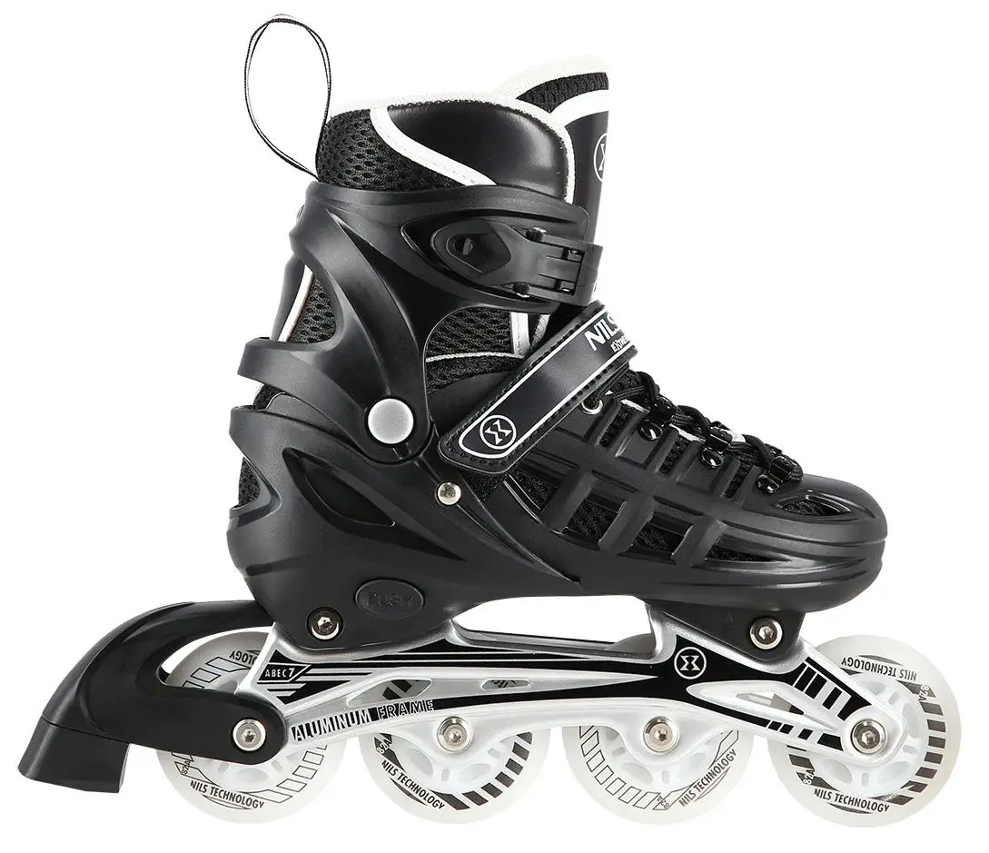 Patine cu rotile Nils Extreme 4in1 LED NH10905 31-34 (Black)