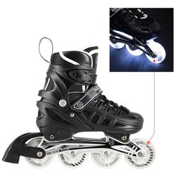 Роликовые коньки Nils Extreme 4in1 LED NH10905 39-42 (Black) Thumb