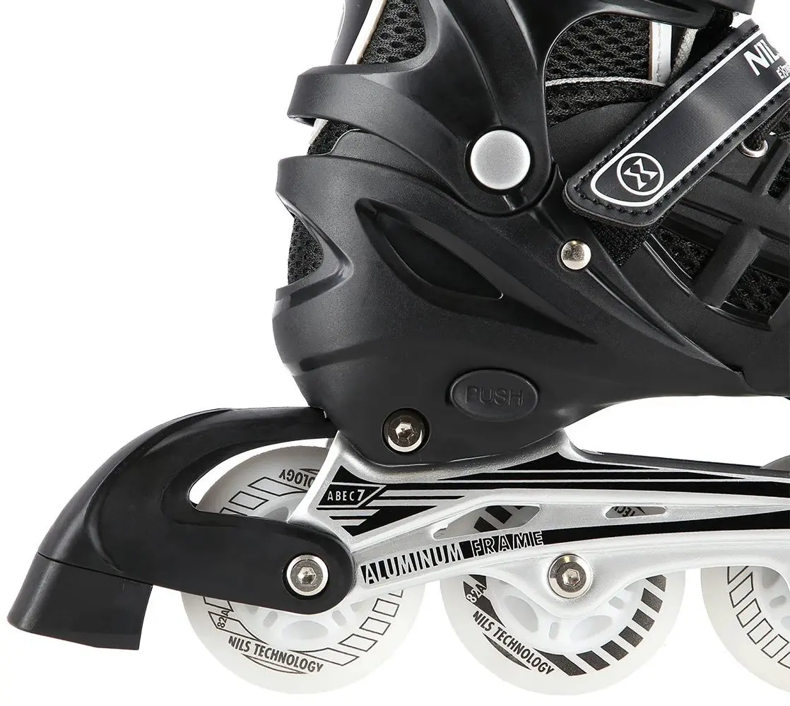 Роликовые коньки Nils Extreme 4in1 LED NH10905 39-42 (Black) - 6