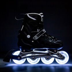 Роликовые коньки Nils Extreme 4in1 LED NH10905 39-42 (Black) Thumb