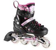 Роликовые коньки Nils Extreme 4in1 LED NH10905 39-42 (Black/Pink)