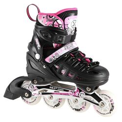 Patine cu rotile Nils Extreme 4in1 LED NH10905 39-42 (Black/Pink)