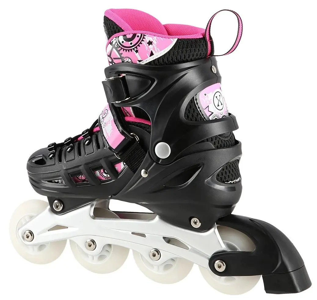 Patine cu rotile Nils Extreme 4in1 LED NH10905 39-42 (Black/Pink)