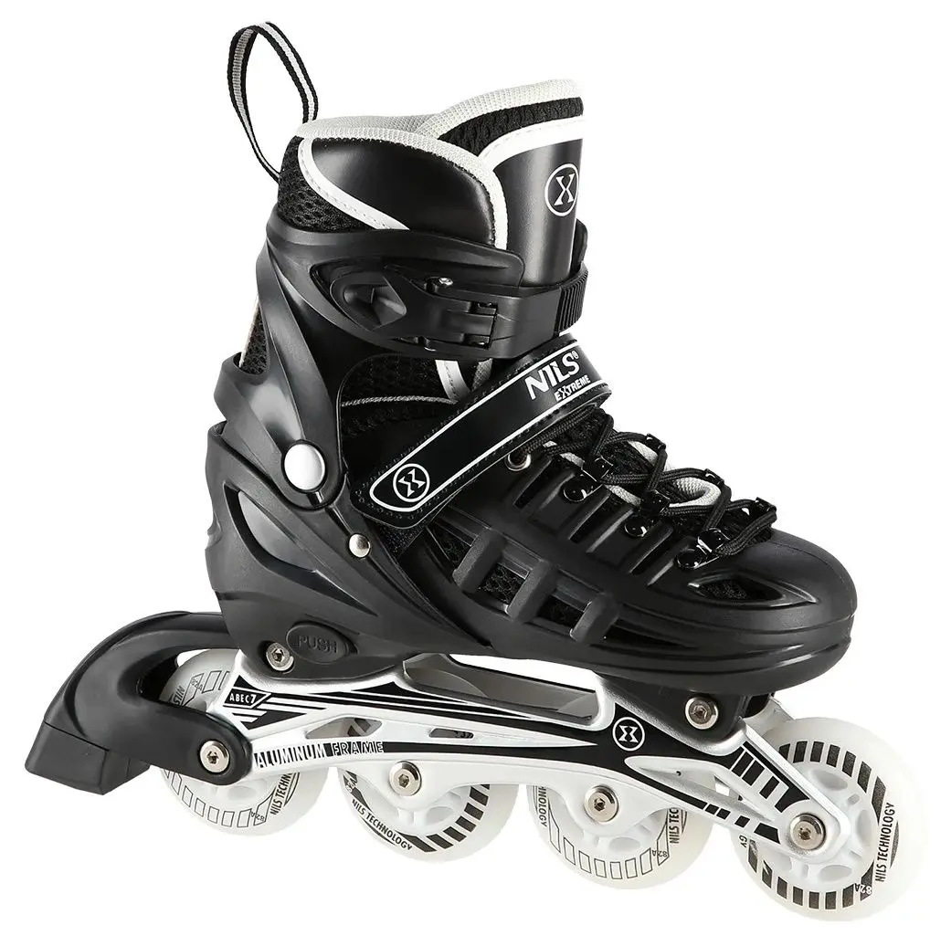 Роликовые коньки Nils Extreme 4in1 LED NH10905 39-42 (Black)