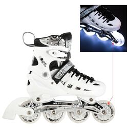 Роликовые коньки Nils Extreme 4in1 LED NH10905 39-42 (White) Thumb