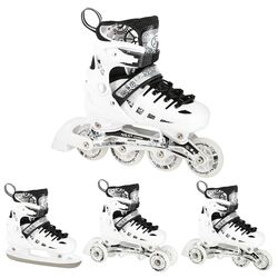 Роликовые коньки Nils Extreme 4in1 LED NH10905 39-42 (White) Thumb