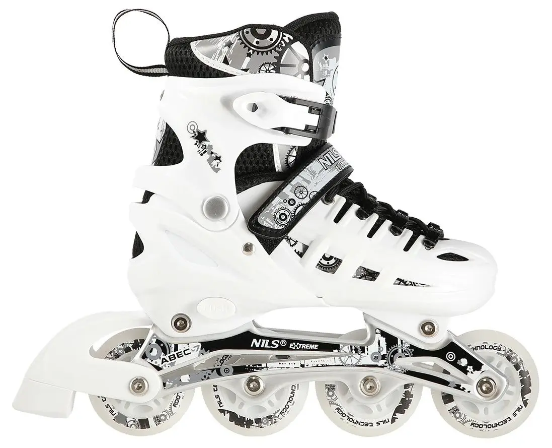 Роликовые коньки Nils Extreme 4in1 LED NH10905 39-42 (White) - 4