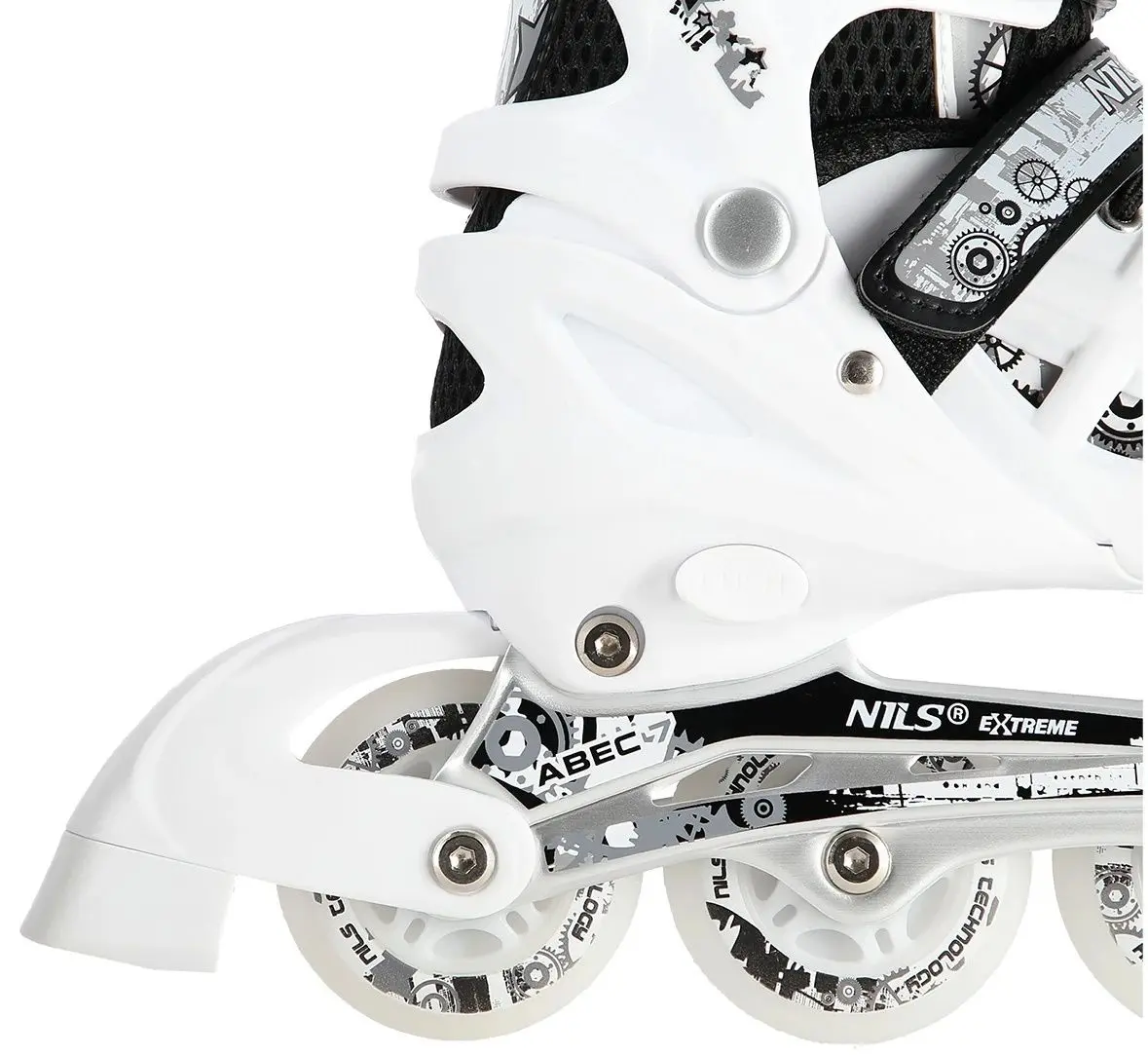 Роликовые коньки Nils Extreme 4in1 LED NH10905 39-42 (White) - 6