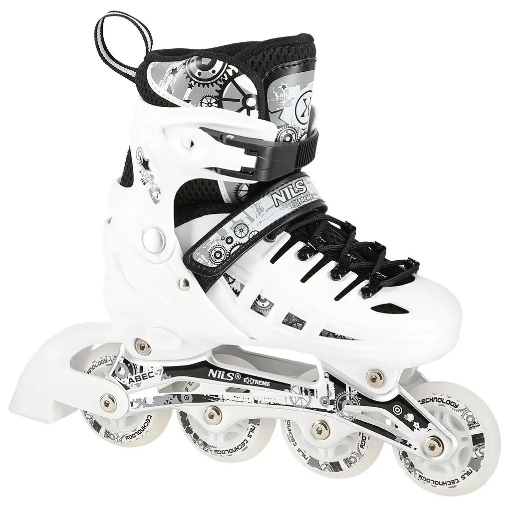 Роликовые коньки Nils Extreme 4in1 LED NH10905 39-42 (White)