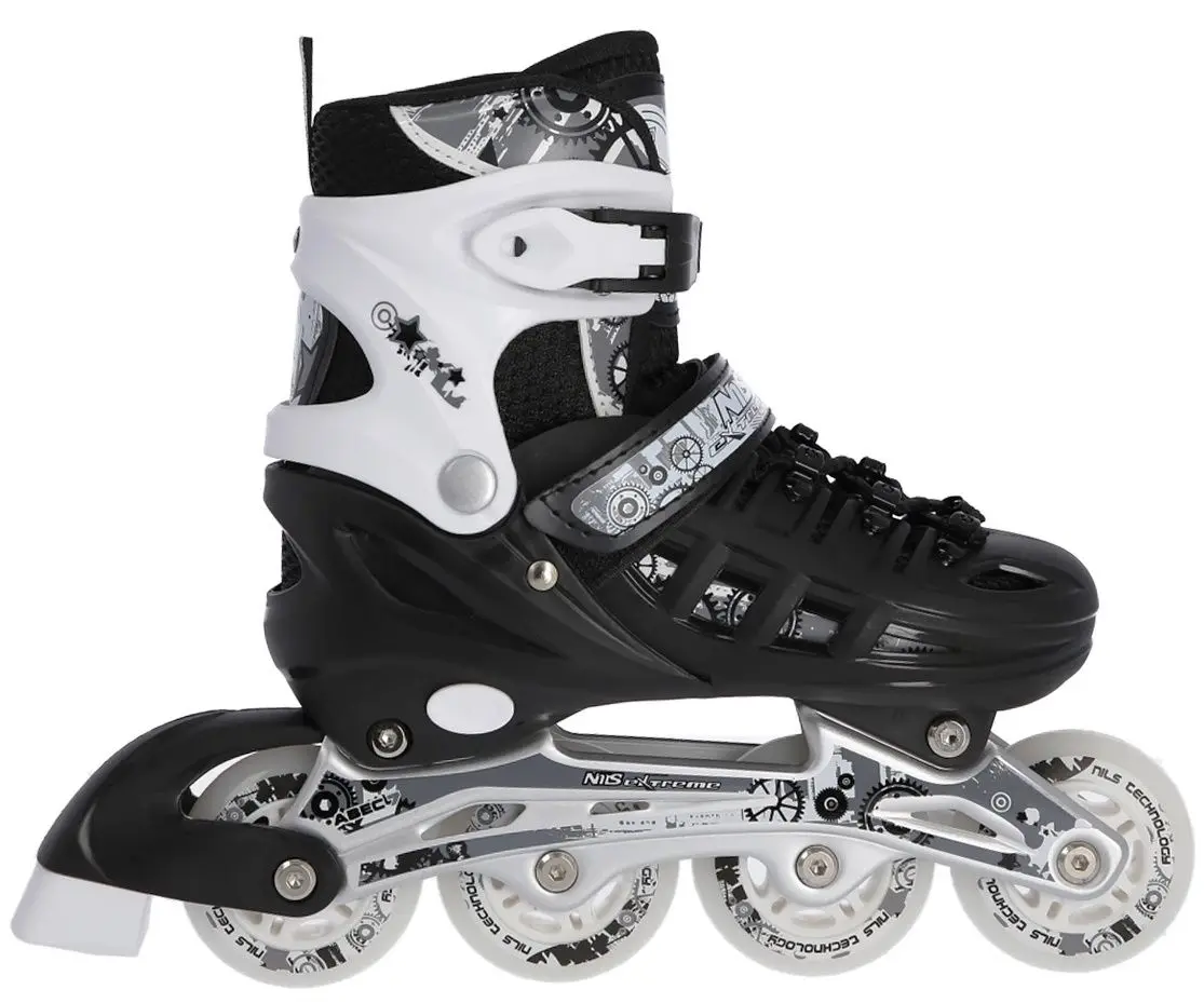 Patine cu rotile Nils Extreme 4in1 NH10905 31-34 (Black/White)