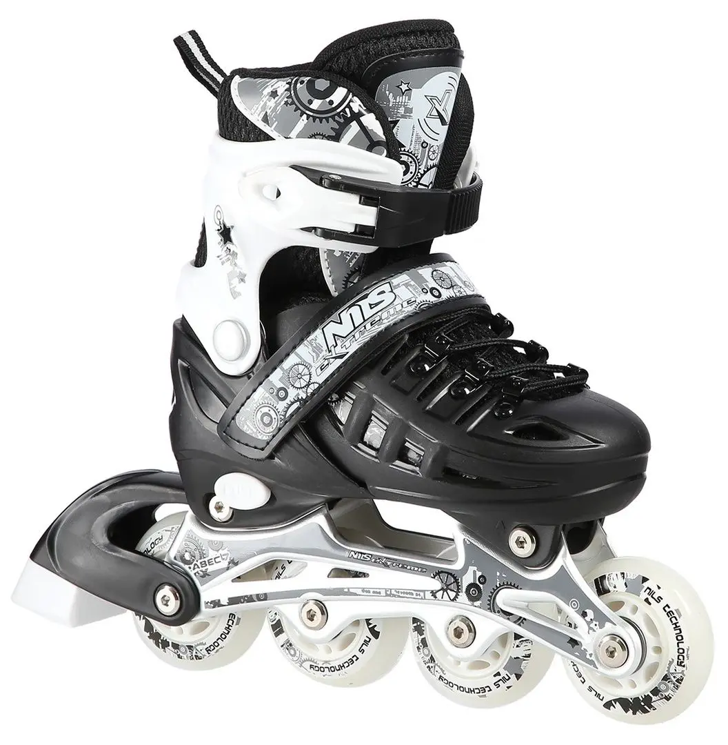 Patine cu rotile Nils Extreme 4in1 NH10905 35-38 (Black/White)