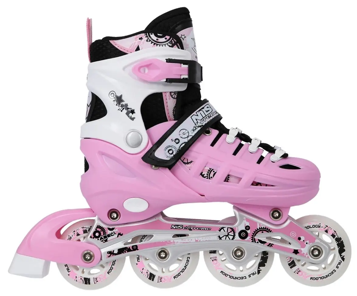 Patine cu rotile Nils Extreme 4in1 NH10905 39-42 (Pink) - 2