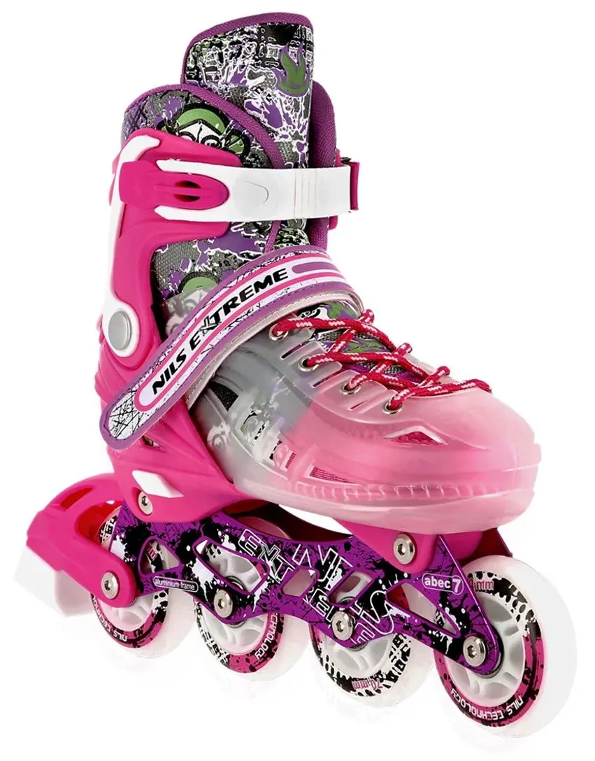 Patine cu rotile Nils Extreme 4in1 NH18122 39-43 (Pink) - 4
