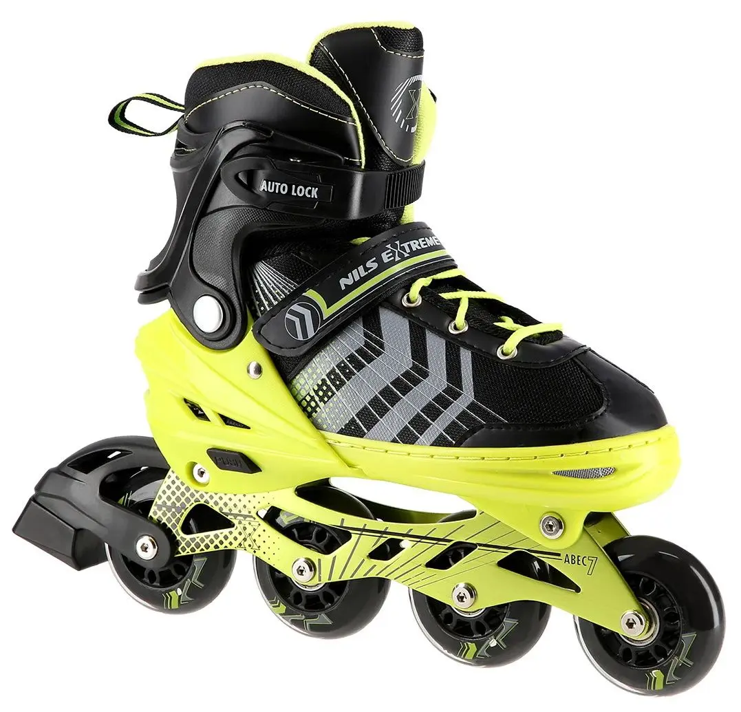 Patine cu rotile Nils Extreme 4in1 NH18192 34-38 (Black/Green)