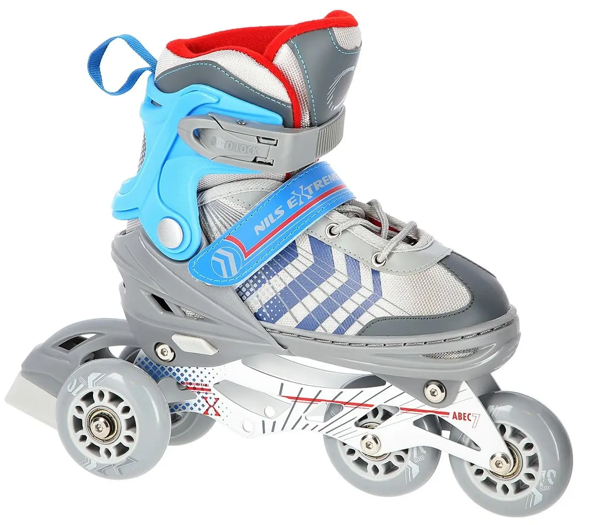 Patine cu rotile Nils Extreme 4in1 NH18192 34-38 (Grey/Blue) - 3