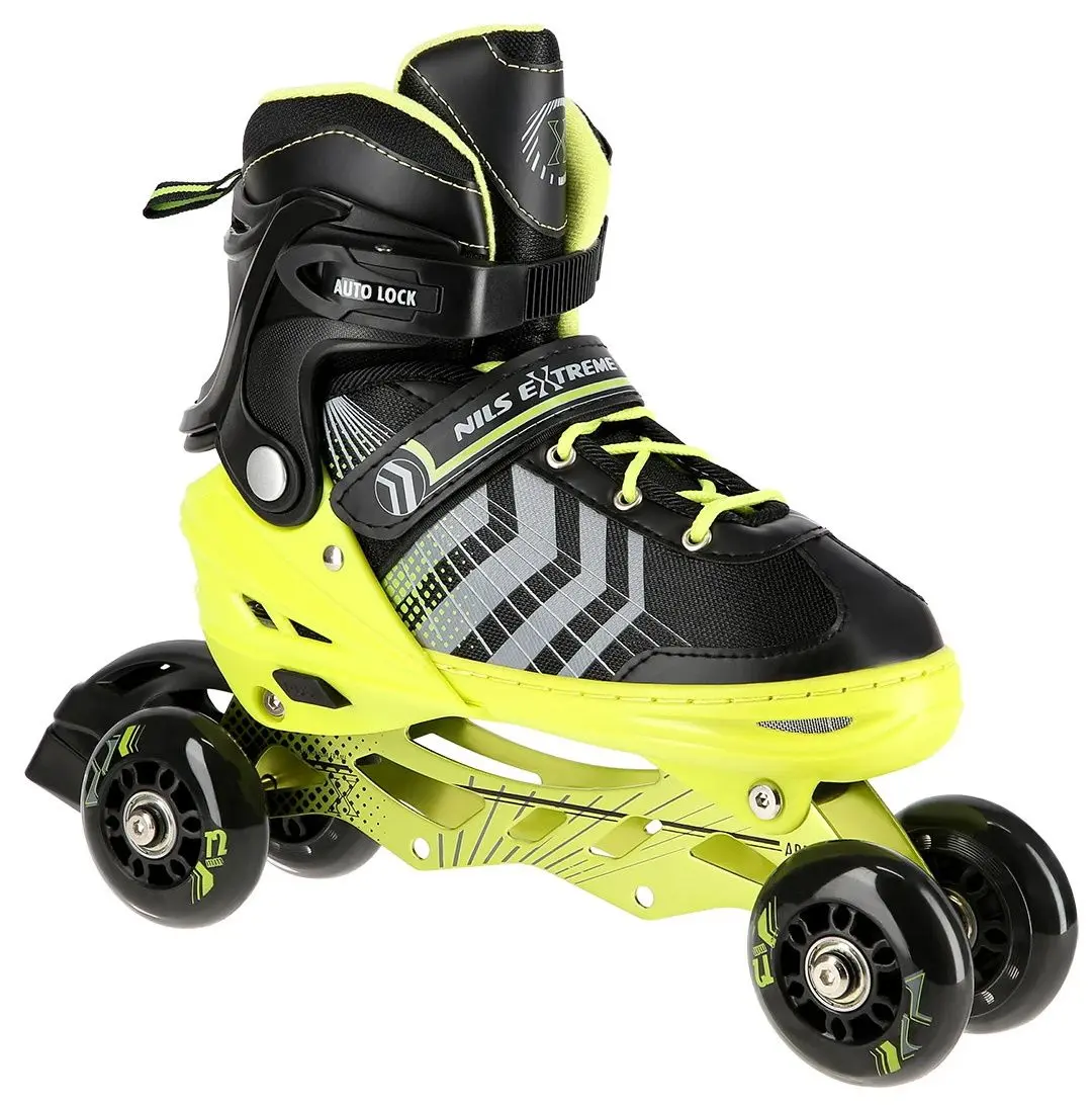 Patine cu rotile Nils Extreme 4in1 NH18192 39-43 (Black/Green)