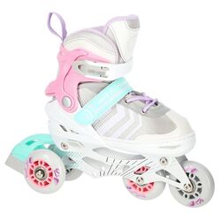 Patine cu rotile Nils Extreme 4in1 NH18192 39-43 (Pink/Grey) Thumb