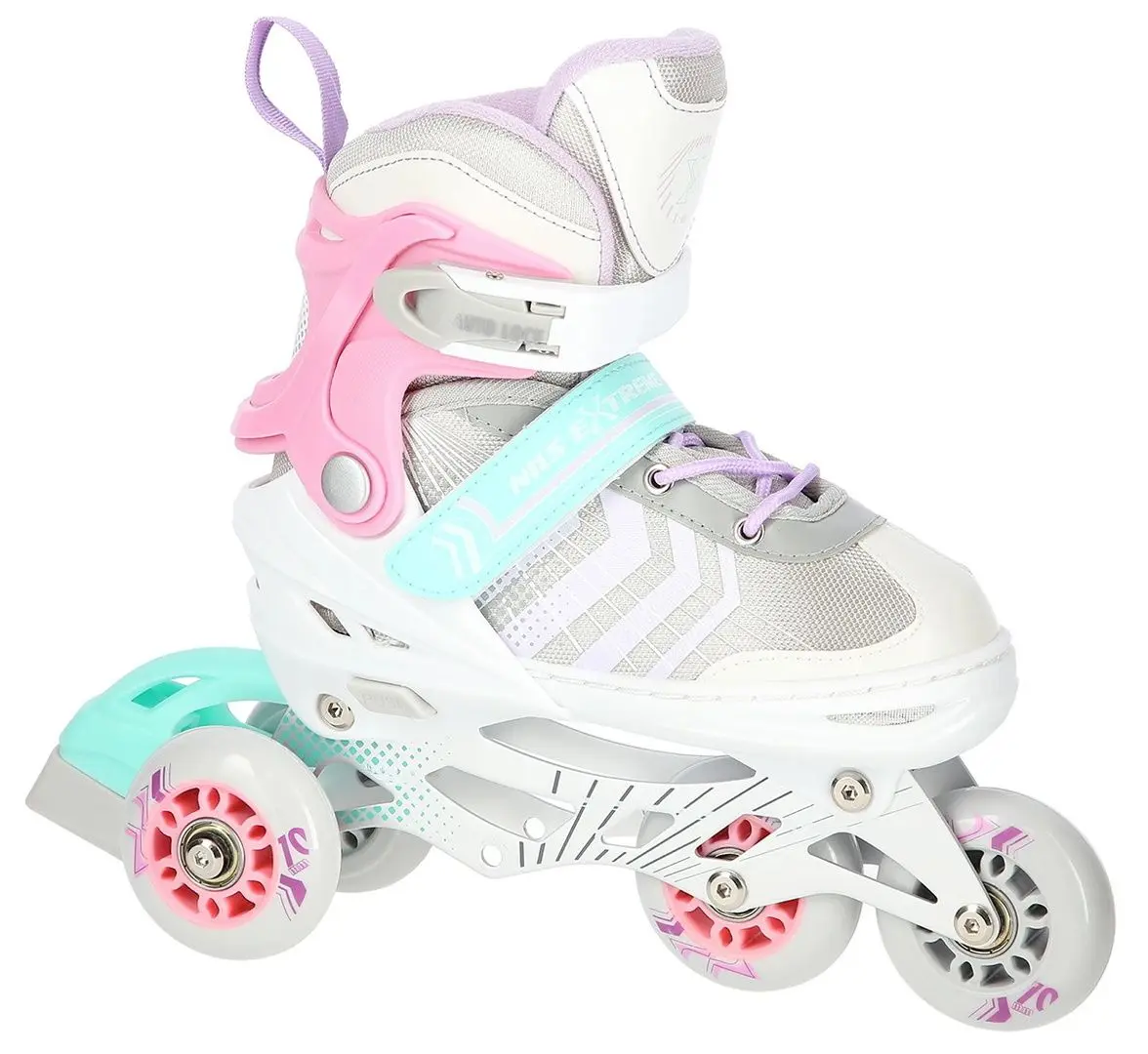 Patine cu rotile Nils Extreme 4in1 NH18192 39-43 (Pink/Grey) - 3