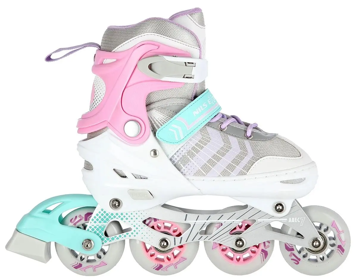 Patine cu rotile Nils Extreme 4in1 NH18192 39-43 (Pink/Grey) - 5