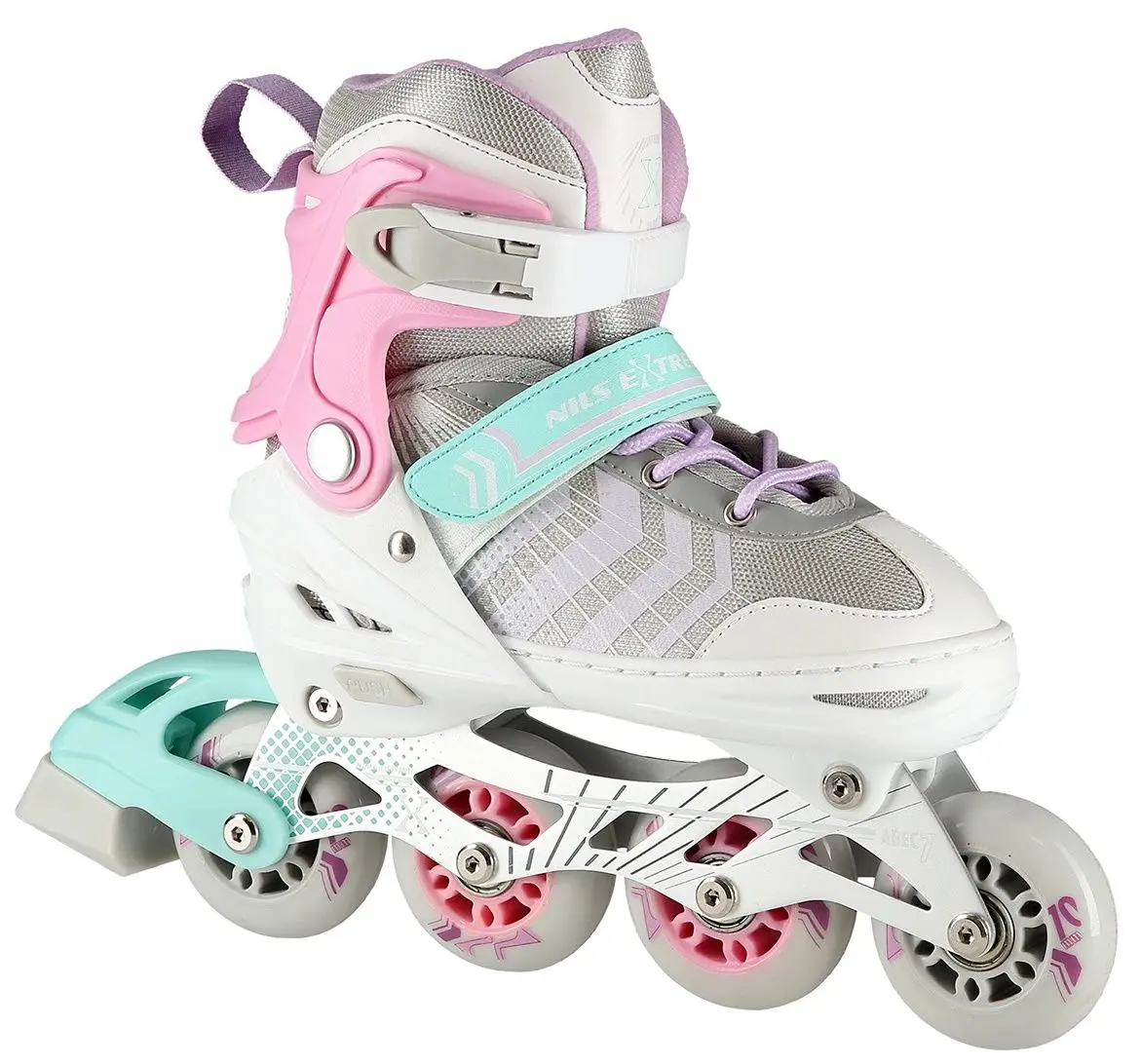 Patine cu rotile Nils Extreme 4in1 NH18192 39-43 (Pink/Grey)