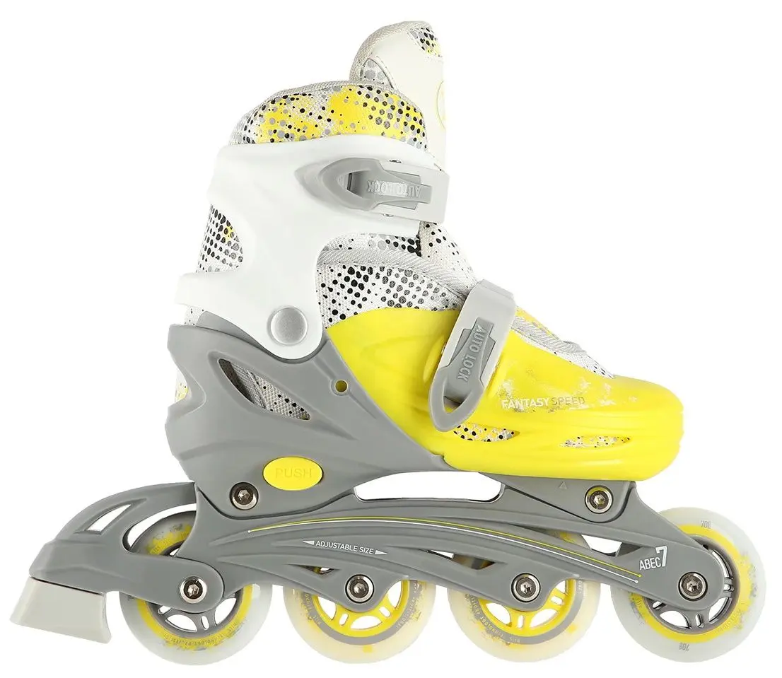 Patine cu rotile Nils Extreme 4in1 NH18331 35-38 (Lime/Grey) - 4