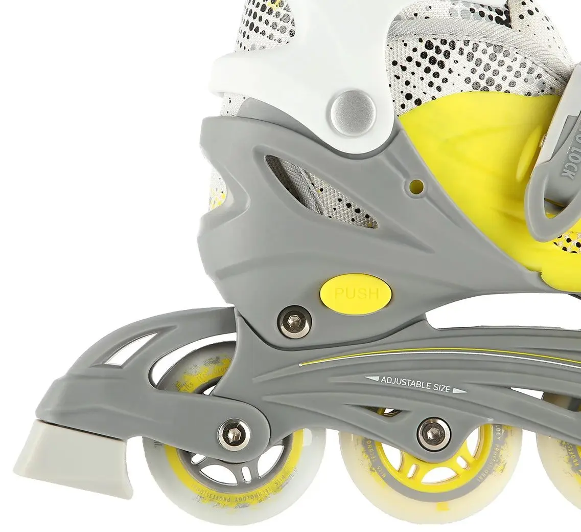 Patine cu rotile Nils Extreme 4in1 NH18331 35-38 (Lime/Grey) - 7