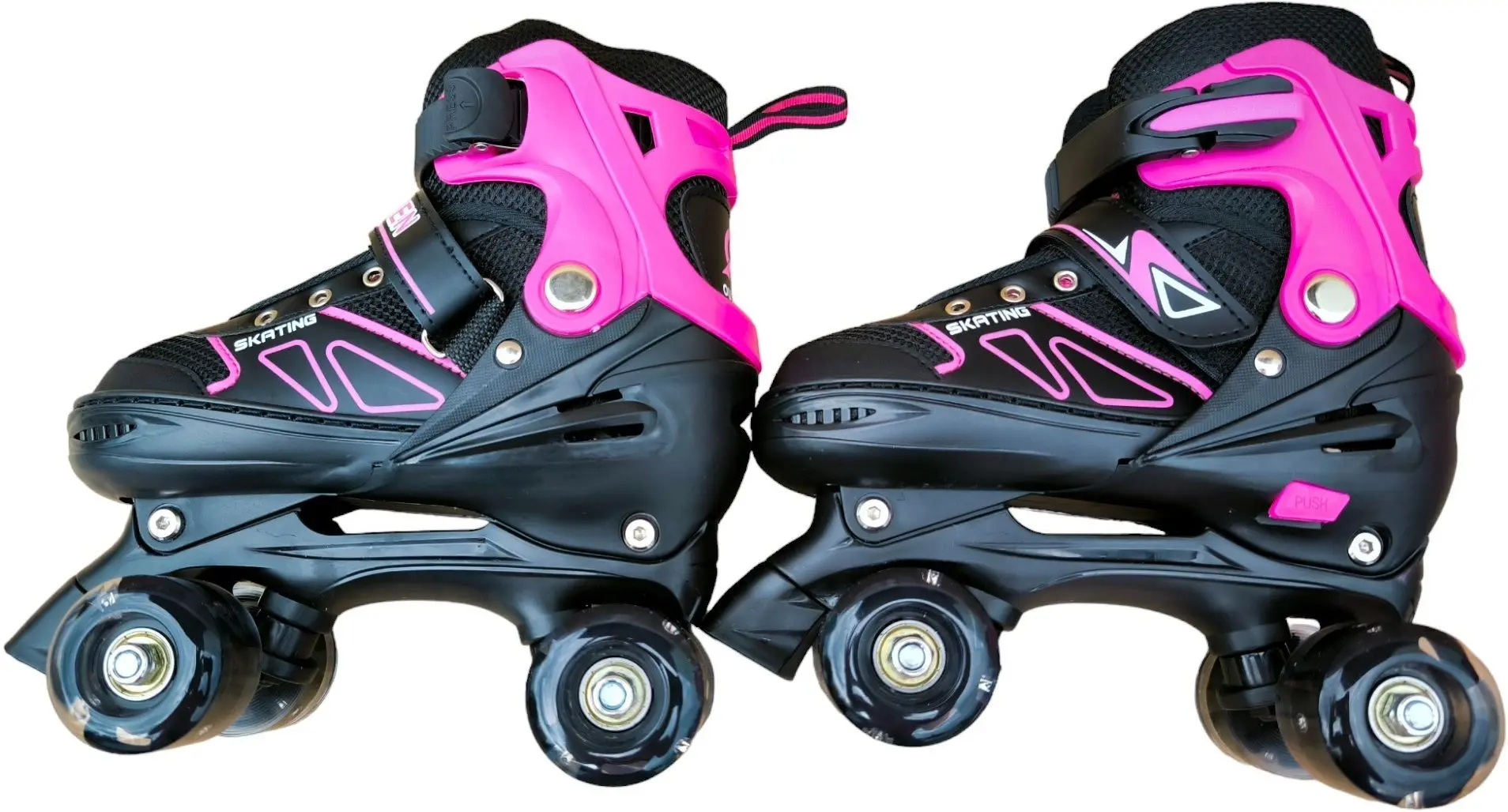 Роликовые коньки Oushen 9807 31-34 (Pink) - 2