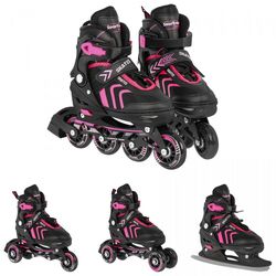 Patine cu rotile 4in1 Ramiz ZSP.HP88-5.M 34-38 (Black/Pink) Thumb