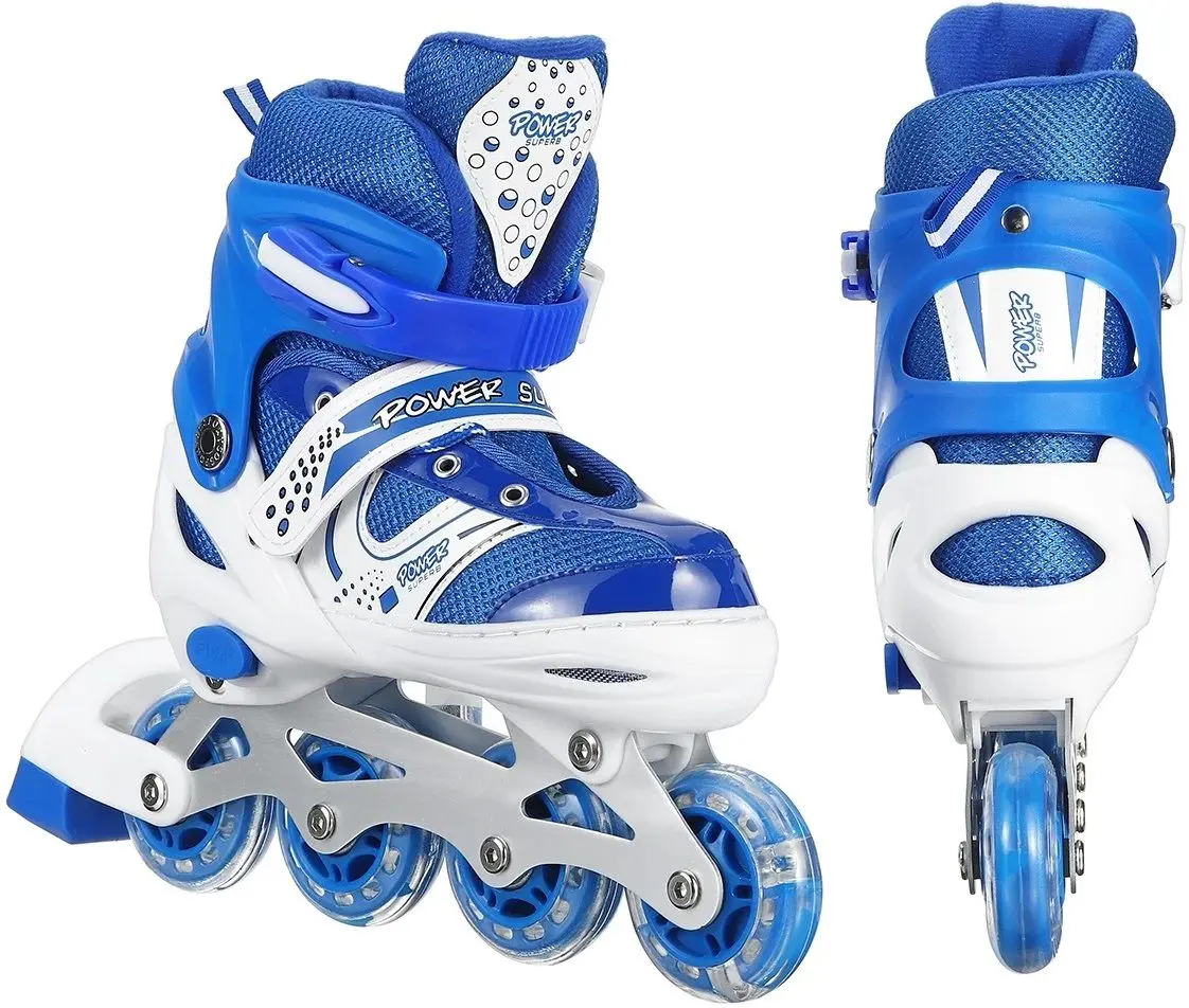 Patine cu role Sport Power Superb 31-34 84024 (Blue/White) - 9