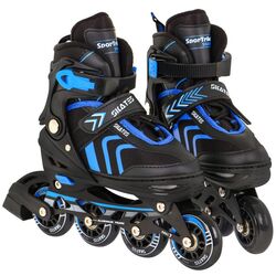 Роликовые коньки 4в1 SporTrike Inline Skates 29-33 (Black/Blue)
