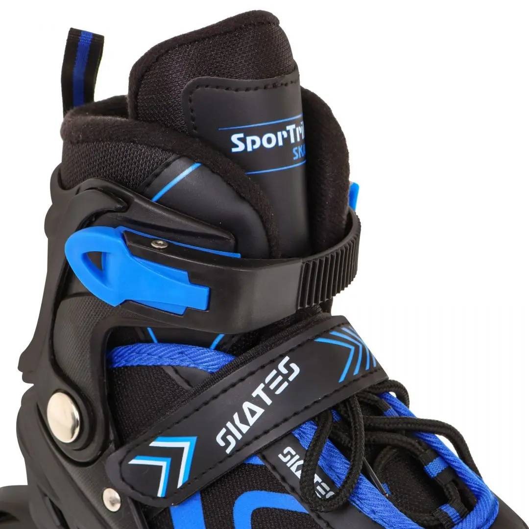 Роликовые коньки 4в1 SporTrike Inline Skates 29-33 (Black/Blue) - 10