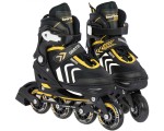 Роликовые коньки 4в1 SporTrike Inline Skates 29-33 (Black/Yellow)