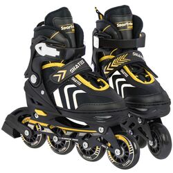 Роликовые коньки 4в1 SporTrike Inline Skates 29-33 (Black/Yellow)