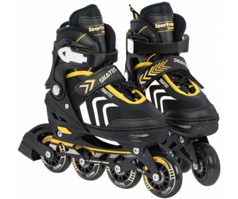 Роликовые коньки 4в1 SporTrike Inline Skates 29-33 (Black/Yellow)