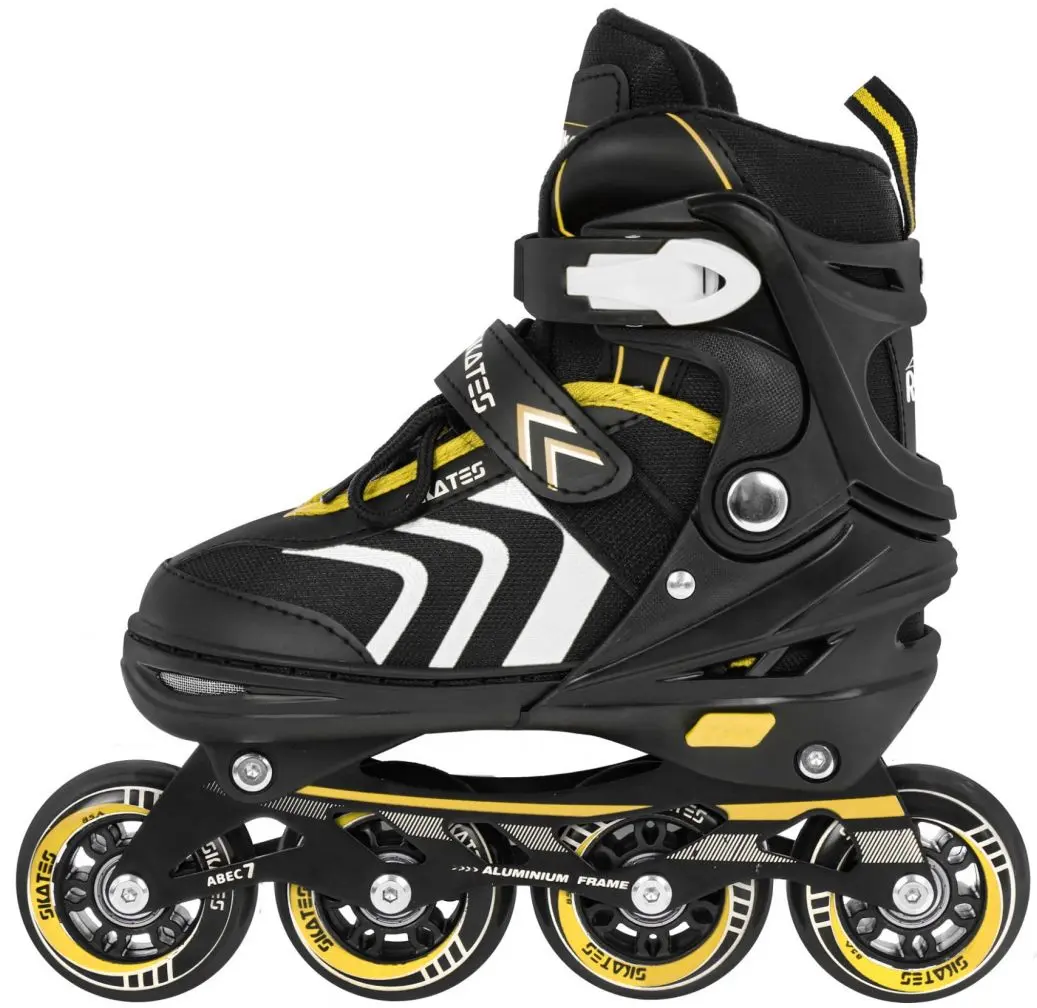 Роликовые коньки 4в1 SporTrike Inline Skates 29-33 (Black/Yellow) - 6