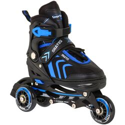 Patine cu rotile 4in1 SporTrike Inline Skates 34-38 (Black/Blue) Thumb