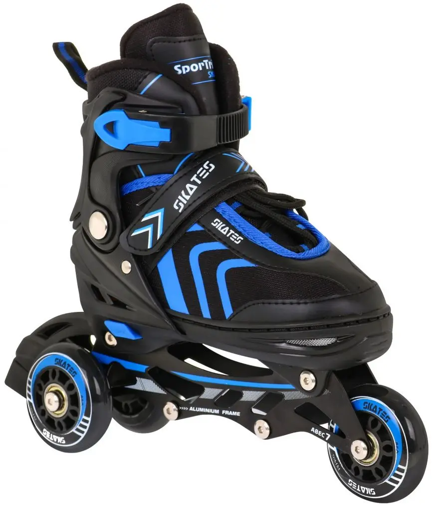 Patine cu rotile 4in1 SporTrike Inline Skates 34-38 (Black/Blue) - 12
