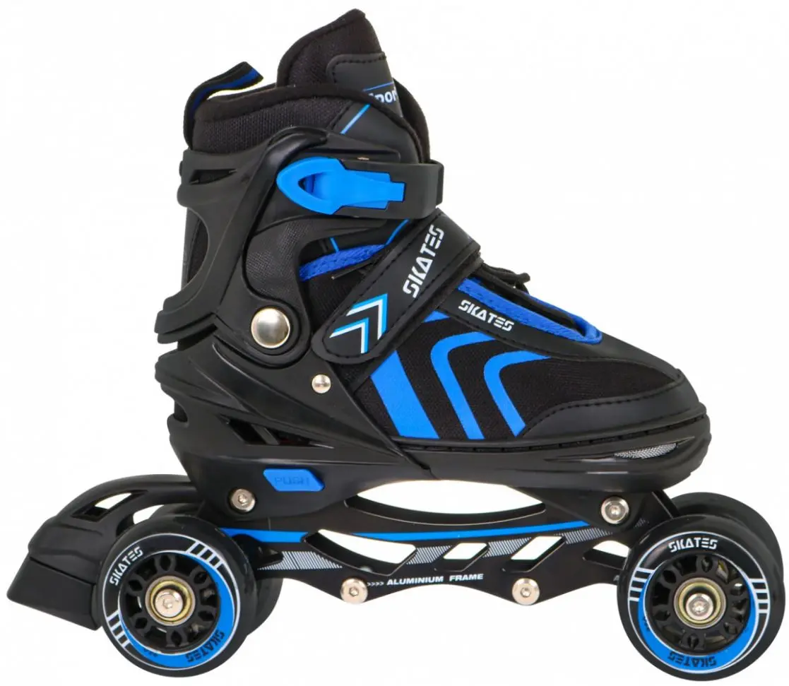 Patine cu rotile 4in1 SporTrike Inline Skates 34-38 (Black/Blue) - 11