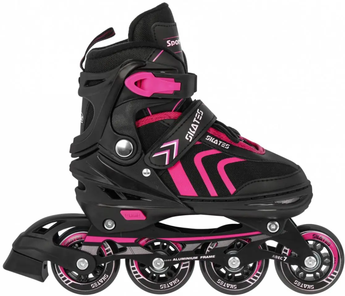 Patine cu rotile 4in1 SporTrike Inline Skates 34-38 (Black/Pink) - 11