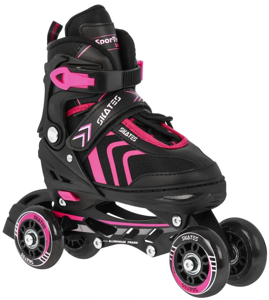 Patine cu rotile 4in1 SporTrike Inline Skates 34-38 (Black/Pink) - 9